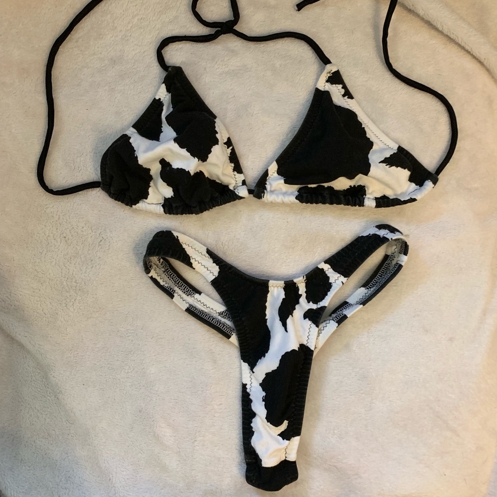 Bikini Joe’s Cow Print Bikini / Rave Attire